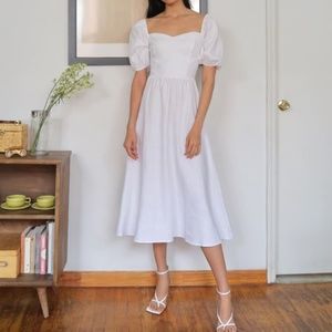 NEW!! Reformation Rhode Dress - White